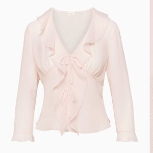 Wilfred Light Pink Ruffle Blouse